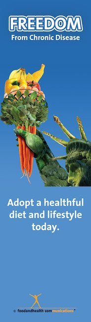 Freedom from Chronic Disease Bookmark 2" X 7" pack of 50 - Nutrition Education Store