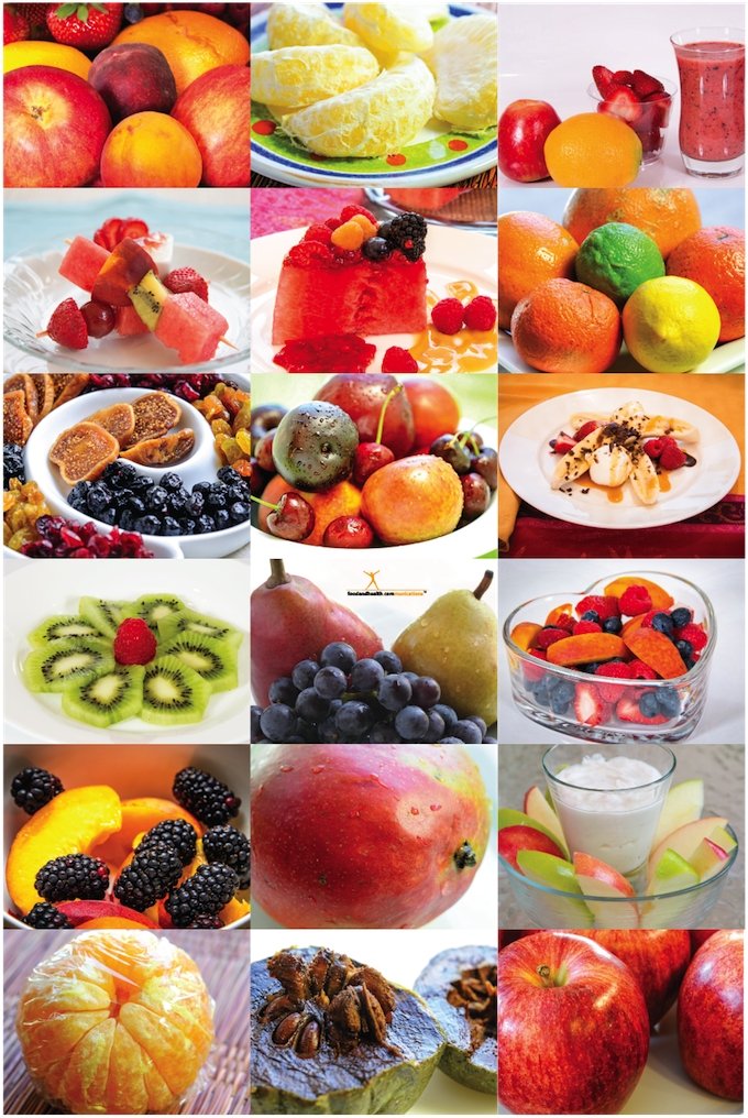Fruit Photos Poster 12X18 - Nutrition Education Store