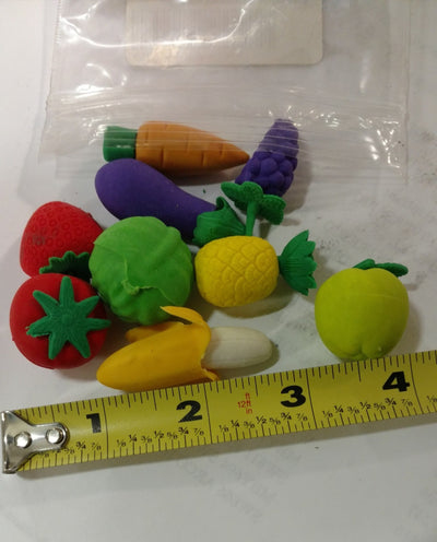 Fruit-Shaped Erasers - Pack of 100 - Nutrition Education Store