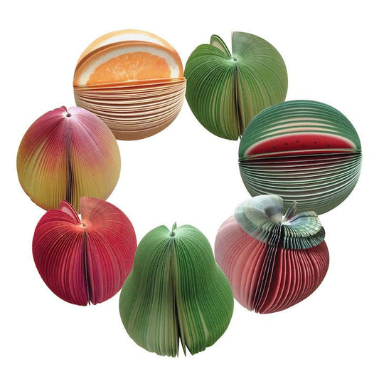 Fruit-Shaped Note Pads - Pack of 100 Assorted Pads - Nutrition Education Store