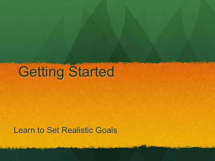 Getting Started PowerPoint and Handout Lesson - DOWNLOAD - Nutrition ...