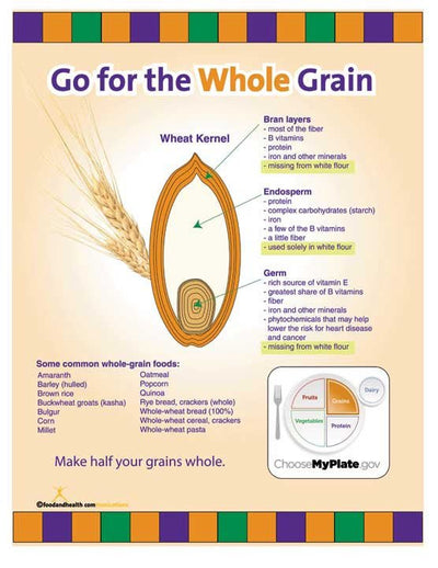 Go for the Whole Grain Color Handout Tearpad - Nutrition Education Store