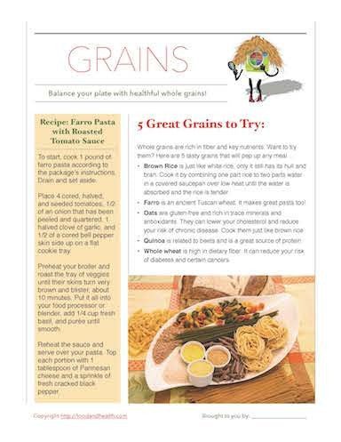 Go For the Whole Grain Poster - Nutrition Education Store