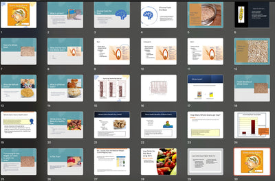 Grains Are For Brains and Delicious Grains 2 PowerPoint Show Set - DOWNLOAD - Nutrition Education Store