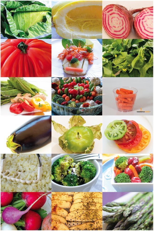 Healthy Food Photo Poster Set 12X18 - 3 Posters 36X28 total display size - Nutrition Education Store