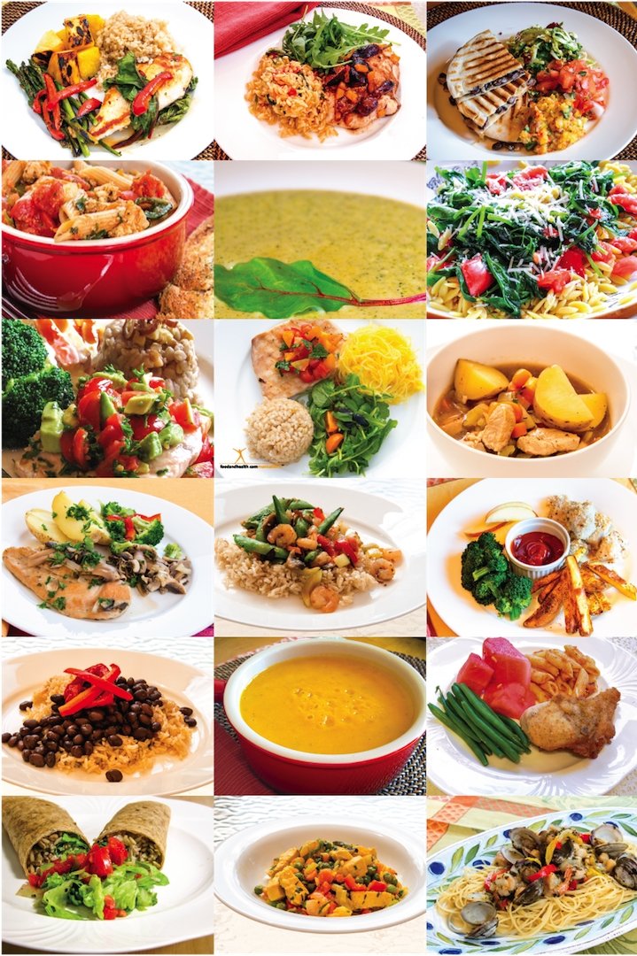 Healthy Food Photos Poster 12X18 - Nutrition Education Store