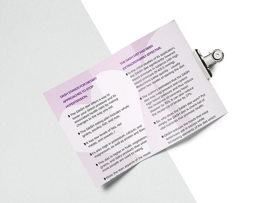 Heart Health Brochure -- Make the DASH - Packet of 25 - Nutrition Education Store