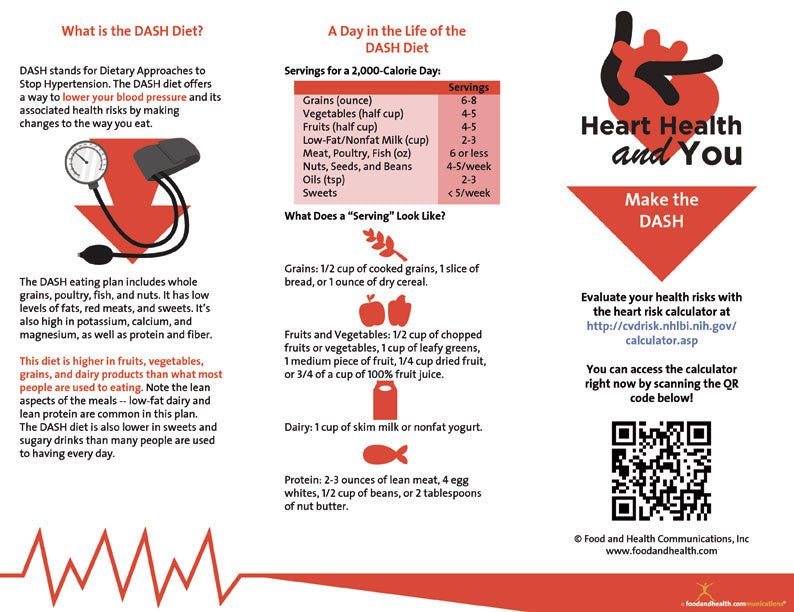 Heart Health Brochure Set - 5 Sets - 125 Brochures - Nutrition Education Store
