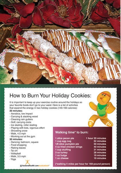 Holiday Exercise Poster - Nutrition Education Store