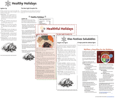 Holiday Set Poster Handouts Download PDF - Nutrition Education Store