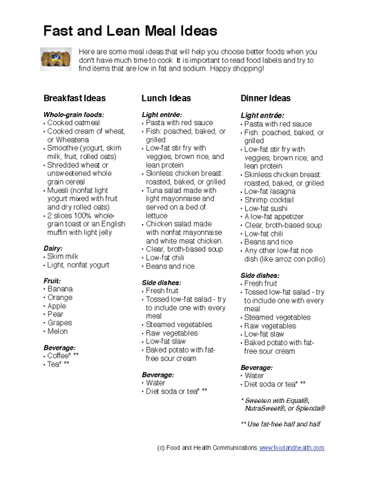 Lighten Up Your Cooking Poster - Nutrition Education Store