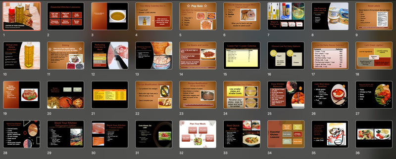 Lighten Up Your Cooking PowerPoint and Handout Lesson - DOWNLOAD - Nutrition Education Store