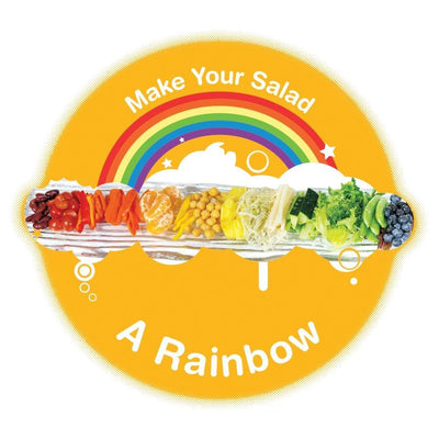 Make Your Salad A Rainbow Buttons 3" - Pack of 10 - Nutrition Education Store