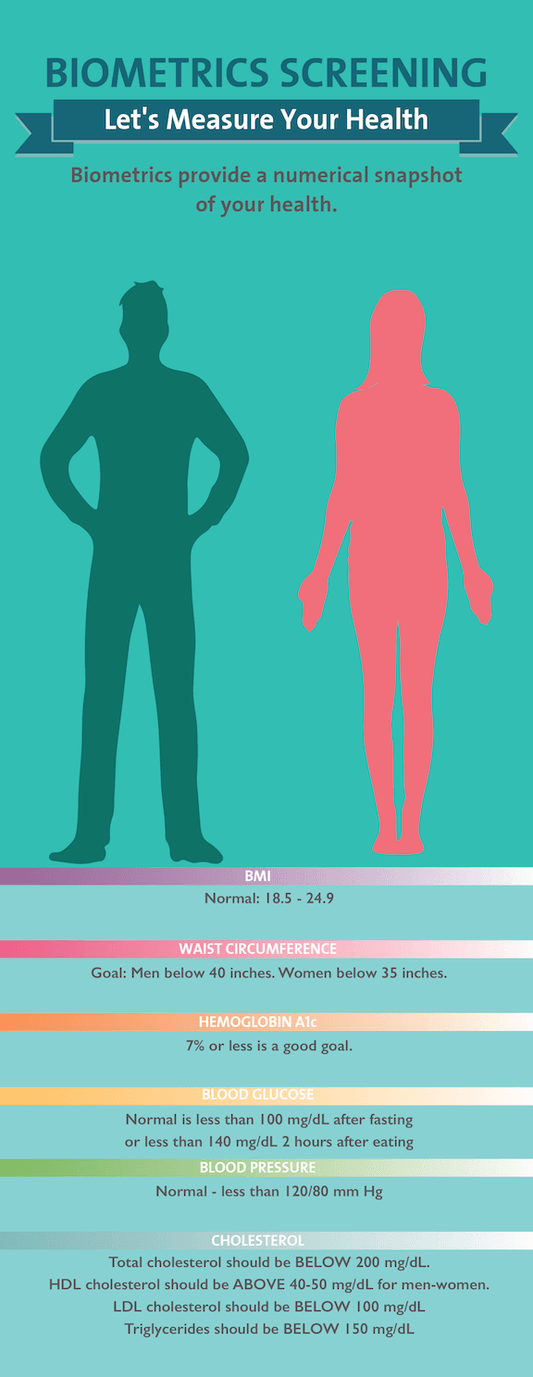 Measuring Your Biometrics - 24" x 62" Banner and Banner Stand - Health Fair Banner - Nutrition Education Store