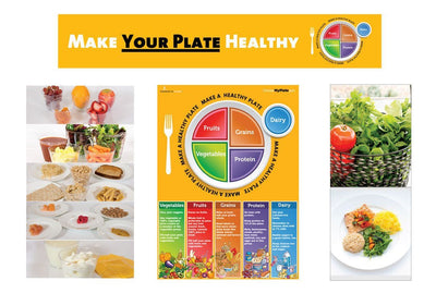 MyPlate Bulletin Board Kit - Adult Version - Nutrition Education Store