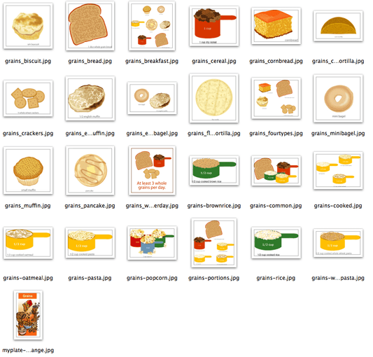 MyPlate Portion and Food Group Clipart - Nutrition Education Store