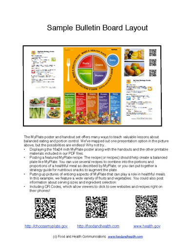 MyPlate Poster Handouts Download PDF - Nutrition Education Store