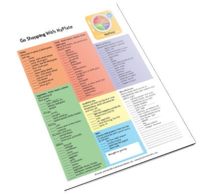MyPlate Shopping Tearpad - Nutrition Education Store