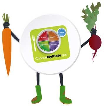 MyPlate Vegetable Stickers 2" - Pack of 100 - Nutrition Education Store