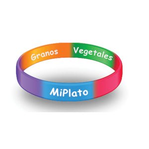 MyPlate Wristbands Adult Spanish MiPlato - Pack of 20 - Nutrition Education Store