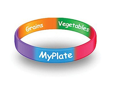 MyPlate Wristbands Child for Little Kids - Pack of 20 - Nutrition Education Store