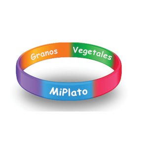 Spanish MyPlate MiPlato Kids Wristbands - Health Fair Prize