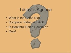 Myths and Facts for The Paleo Diet PowerPoint and Handout Lesson - DOWNLOAD - Nutrition Education Store
