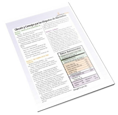Nutrition Facts Food Label Handout Spanish Download - Nutrition Education Store