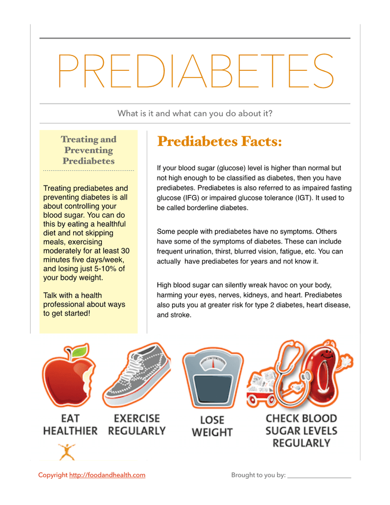Prediabetes Poster - Nutrition Education Store