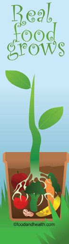Real Food Grows Bookmarks pack of 50 2"X7" - Nutrition Education Store