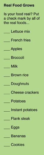 Real Food Grows Bookmarks pack of 50 2"X7" - Nutrition Education Store