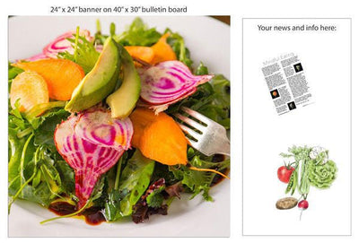 Root Salad 24" Square Banner for Bulletin Boards and Walls - Nutrition Education Store