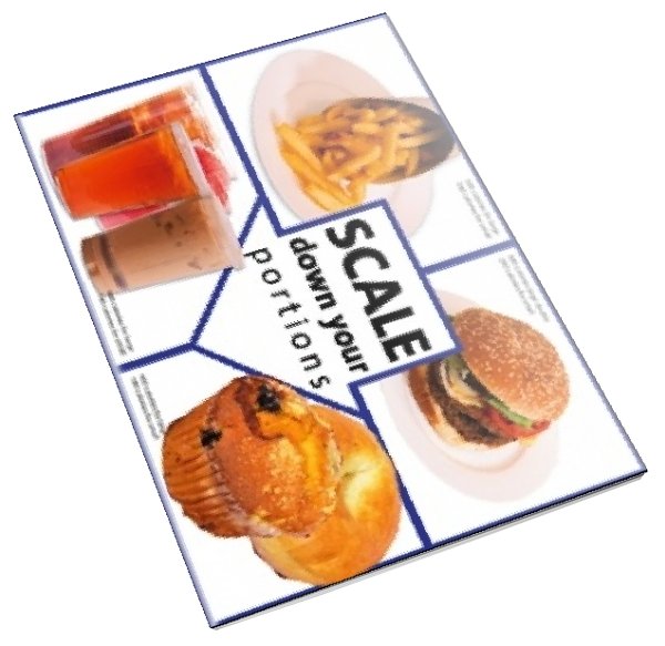 Scale Down Your Portions Color Tearpad - Nutrition Education Store