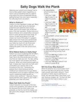 School Lunch Program Poster Handouts Download PDF - Nutrition Education Store