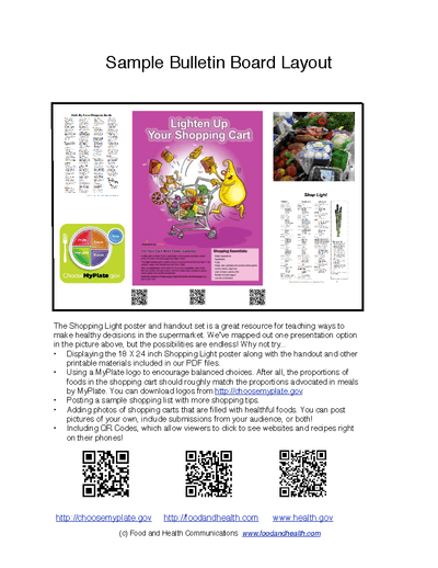 Shopping Light Poster Handouts Download PDF - Nutrition Education Store