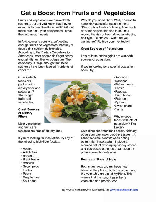 Smile for Health Poster - Nutrition Education Store