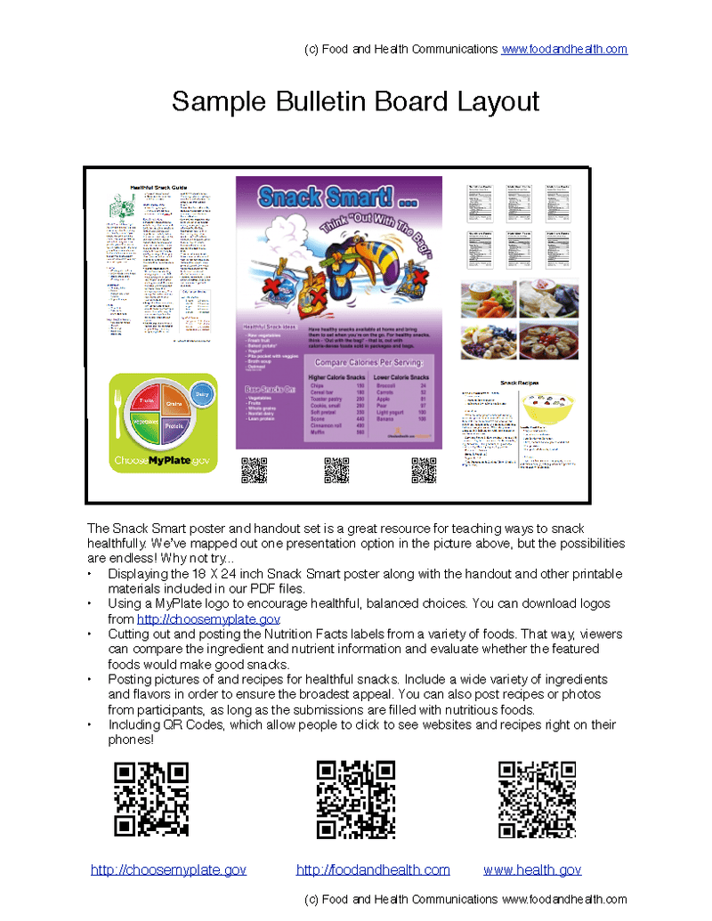 Snacking Smart: Think Out of the Bag Poster Handouts Download PDF - Nutrition Education Store