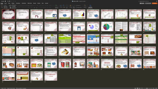 Sodium Education PowerPoint Show and Handouts - DOWNLOAD - Nutrition Education Store