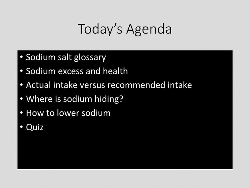 Sodium Math PowerPoint Show - DOWNLOAD NOW - PPT with speaker&