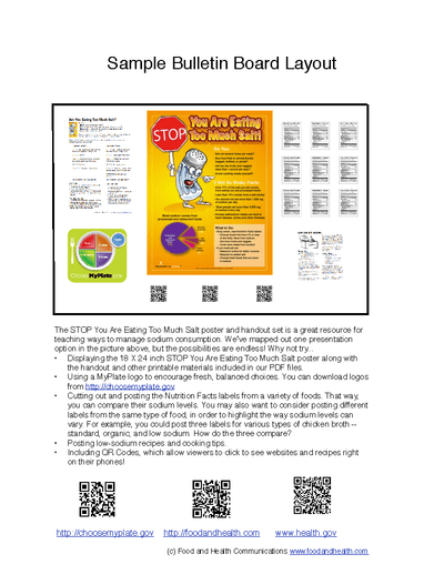 Sodium Poster Handouts Download PDF - Nutrition Education Store