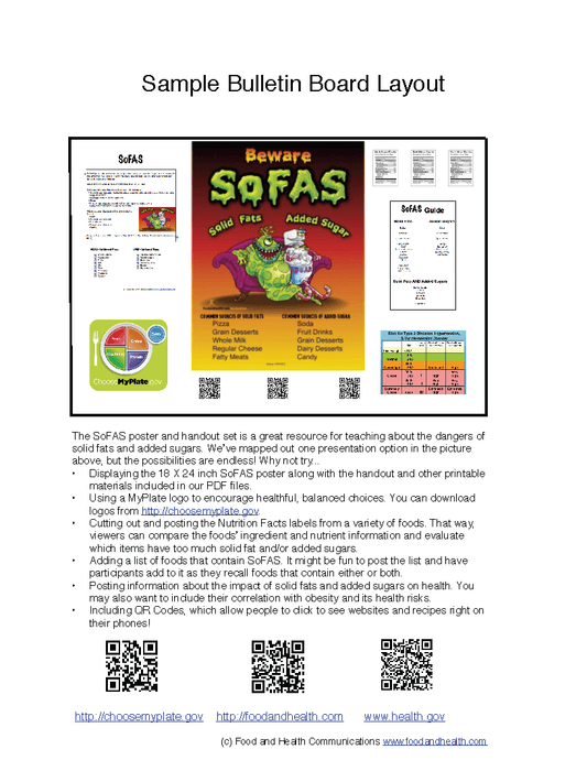 SoFAS Poster - Nutrition Education Store