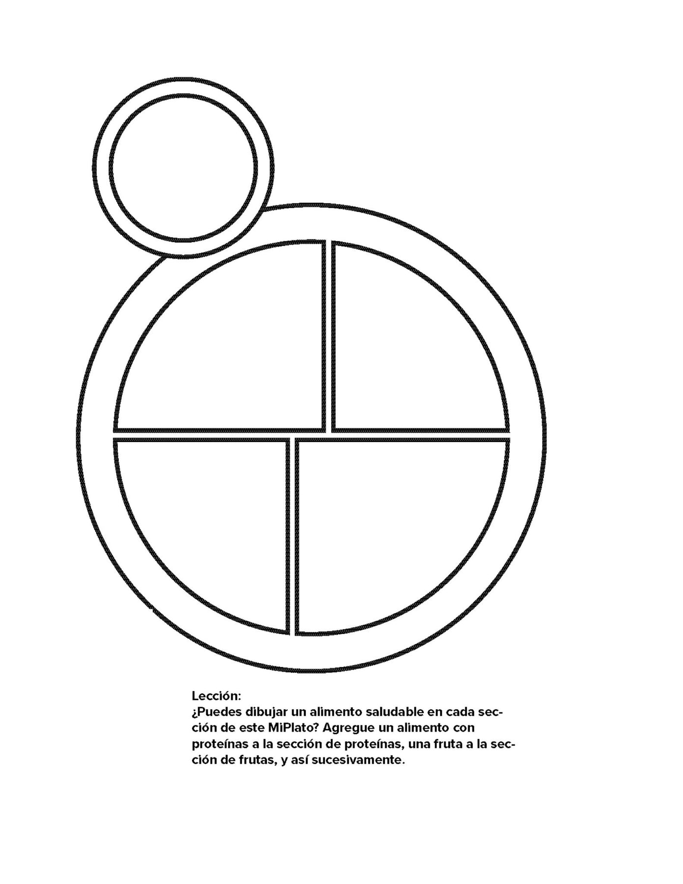 My Plate Template In Spanish My plate template in spanish