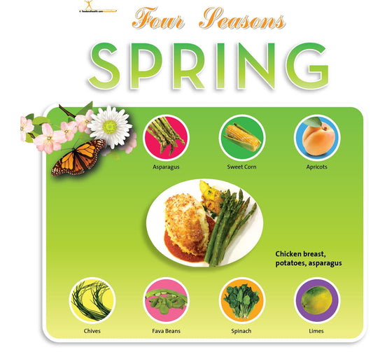 Spring Season Bulletin Board Banner 24" x 24" Square Banner for Bulletin Boards, Walls, and More - Nutrition Education Store