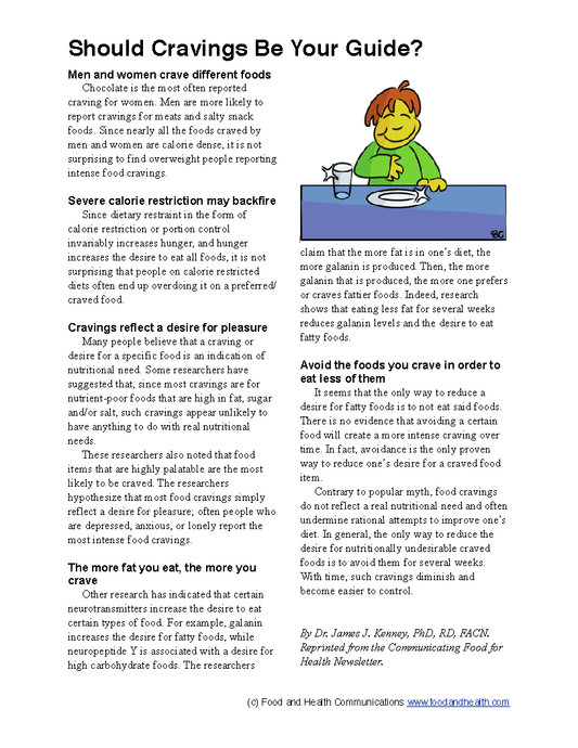 Stress Eating and Food Cravings Poster - Nutrition Education Store