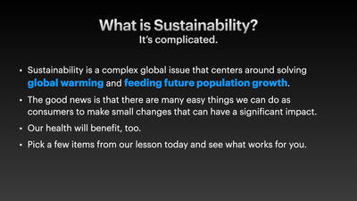 Sustainable Eating Made Simple - DOWNLOAD PowerPoint and Handout - Nutrition Education Store