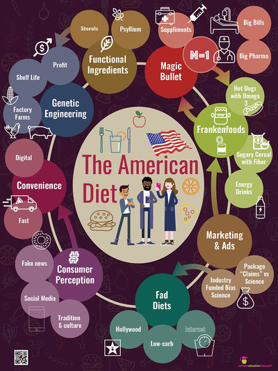 The American Diet Poster - Nutrition Education Store
