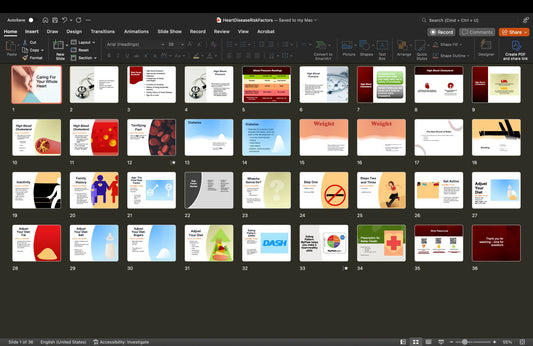 The Healthy Heart PowerPoint and Handout Lesson - Nutrition Education Store