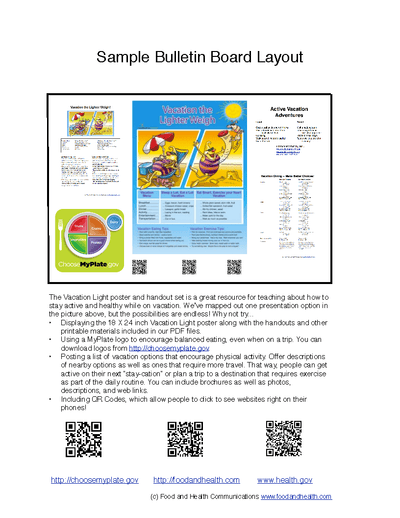 Vacation Light Poster Handouts Download PDF - Nutrition Education Store