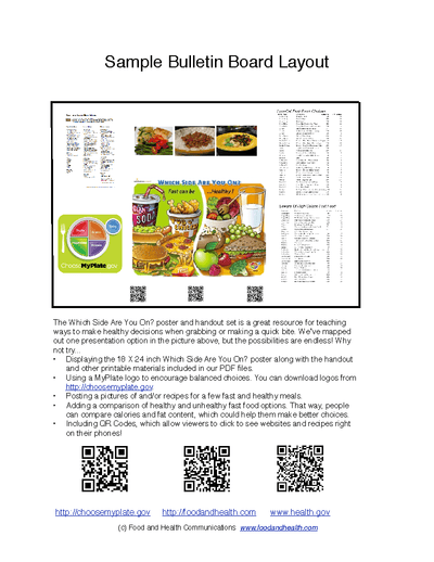 Which Side Are You On? Poster Handouts Download PDF - Nutrition Education Store